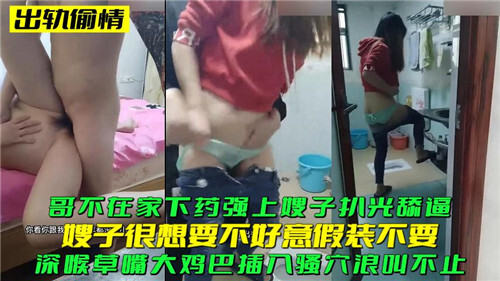 哥不在家，强上嫂子扒光舔逼-精品力荐
